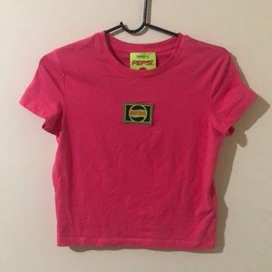 Forever 21 x Pepsi capsule collection crop top. Small. Pink. Some wear.